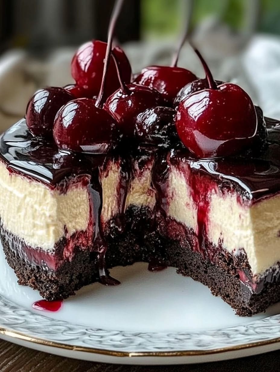 Indulge in Irresistible Black Forest Cheesecake