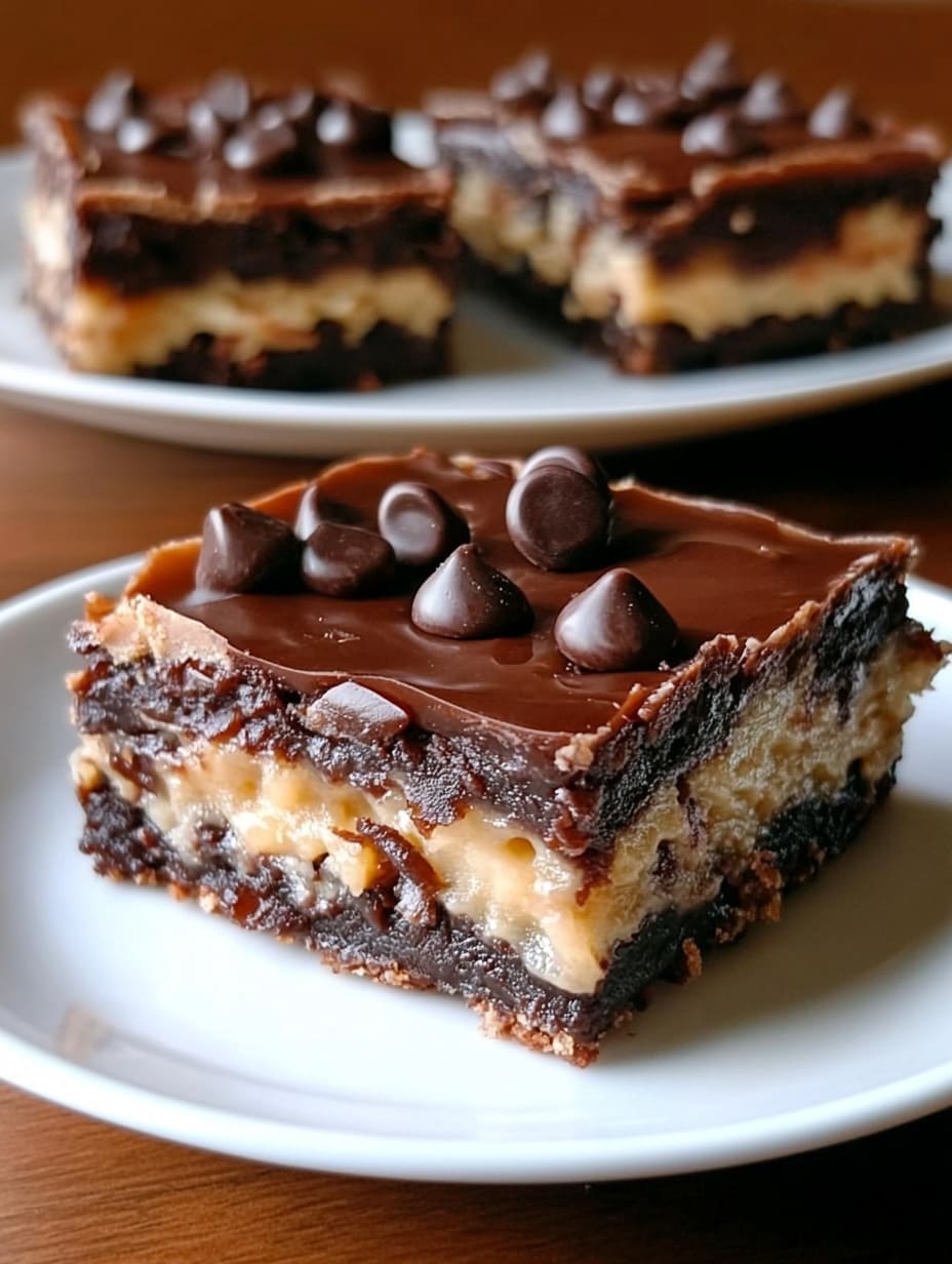 Knock Bars (Chocolate Caramel Peanut Butter Dessert Bars)