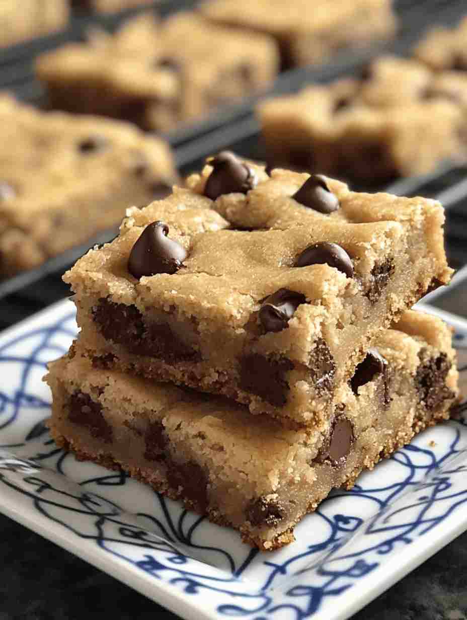 Melt in Your Mouth Chocolate Chip Cookie Bars