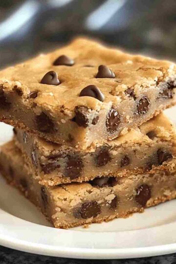 Melt in Your Mouth Chocolate Chip Cookie Bars