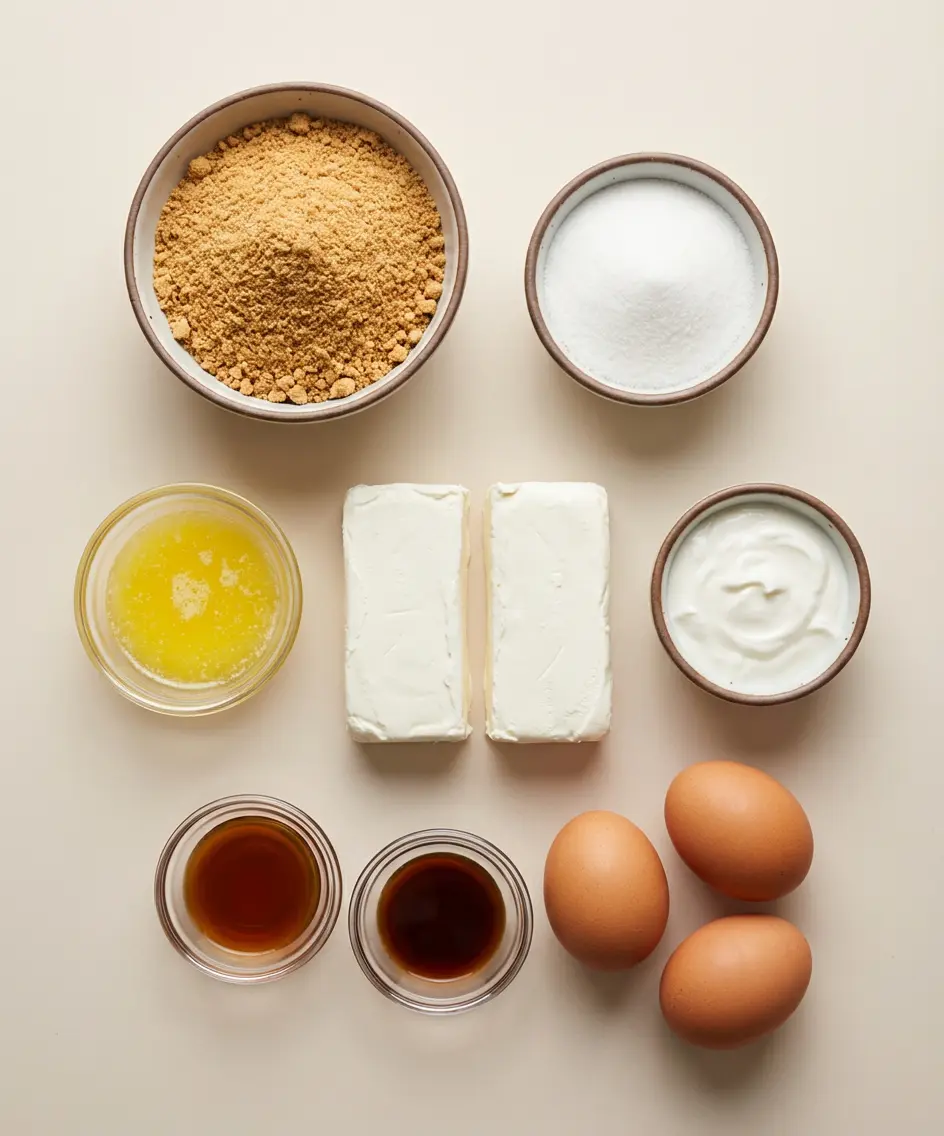 Mini Crème Brûlée Cheesecakes ingredients