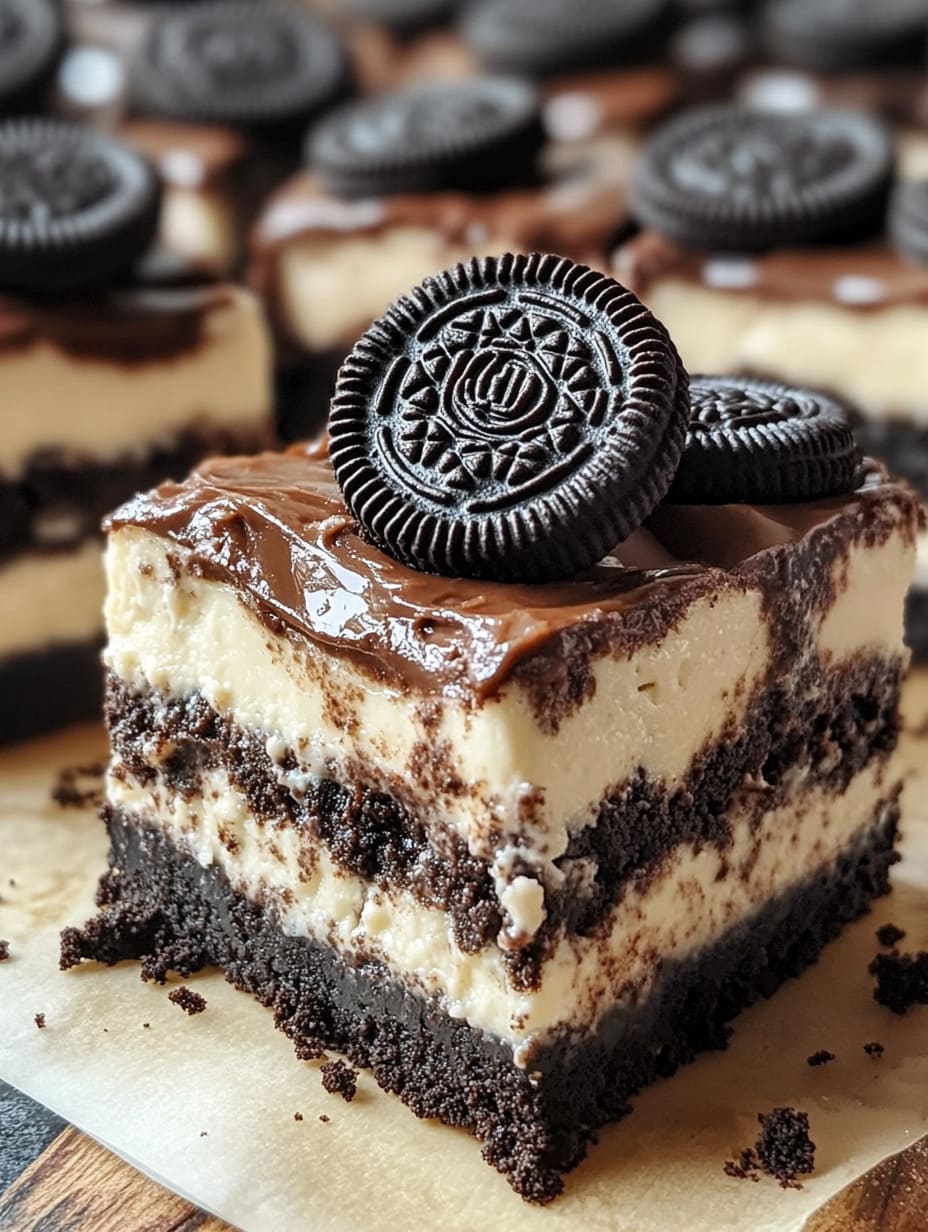 No-Bake Oreo Cheesecake Bars
