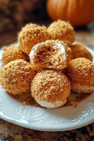 No Bake Pumpkin Cheesecake Balls