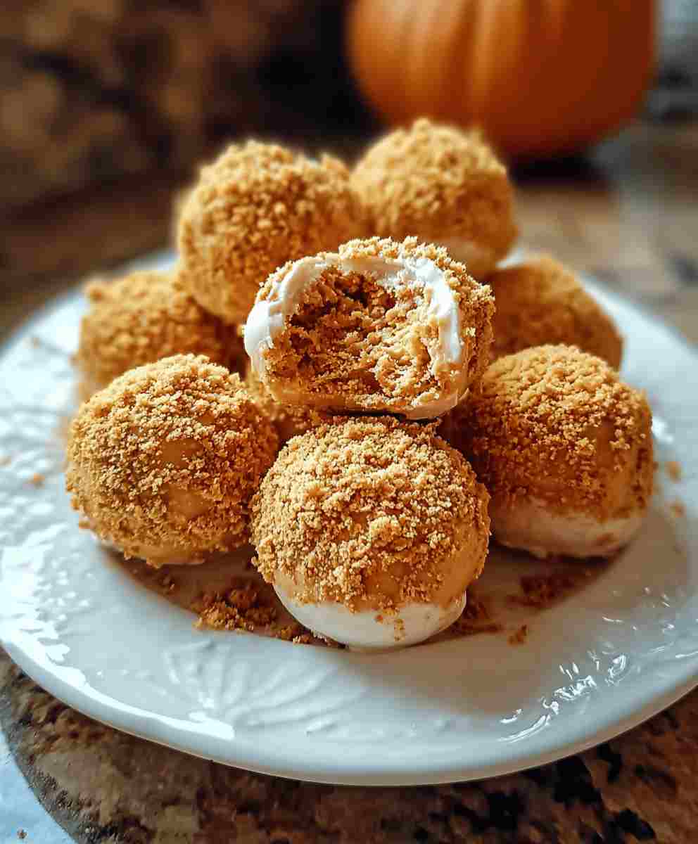 No Bake Pumpkin Cheesecake Balls