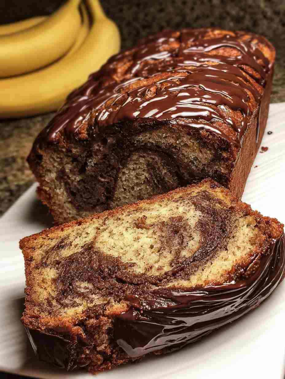 Nutella Swirl Banana Bread Moist & Easy Recipe