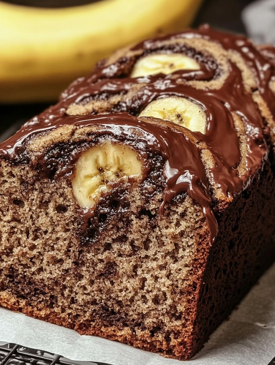 Nutella Swirl Banana Bread