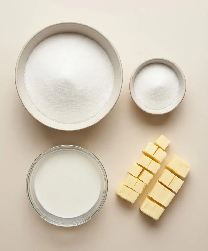 Old-Fashioned Caramel Icing ingredients