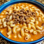One-Pot Macaroni Cheeseburger Soup