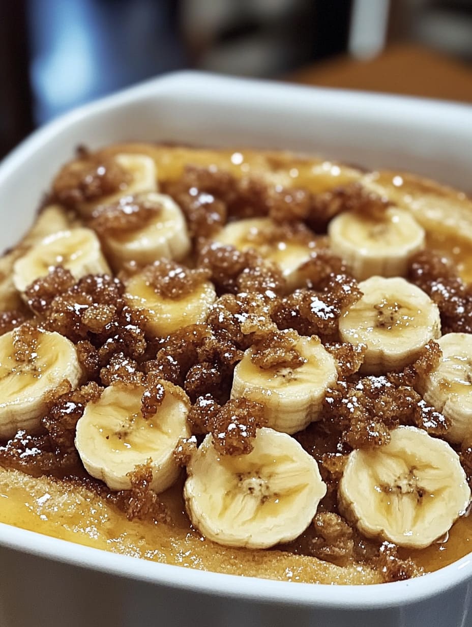 Overnight Banana French Toast Casserole