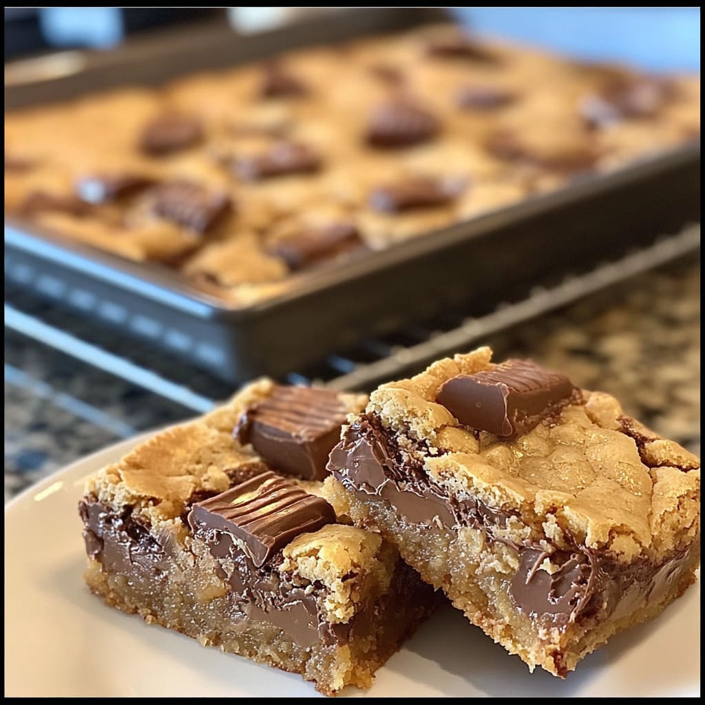 Peanut Butter Cup Cookie Bars