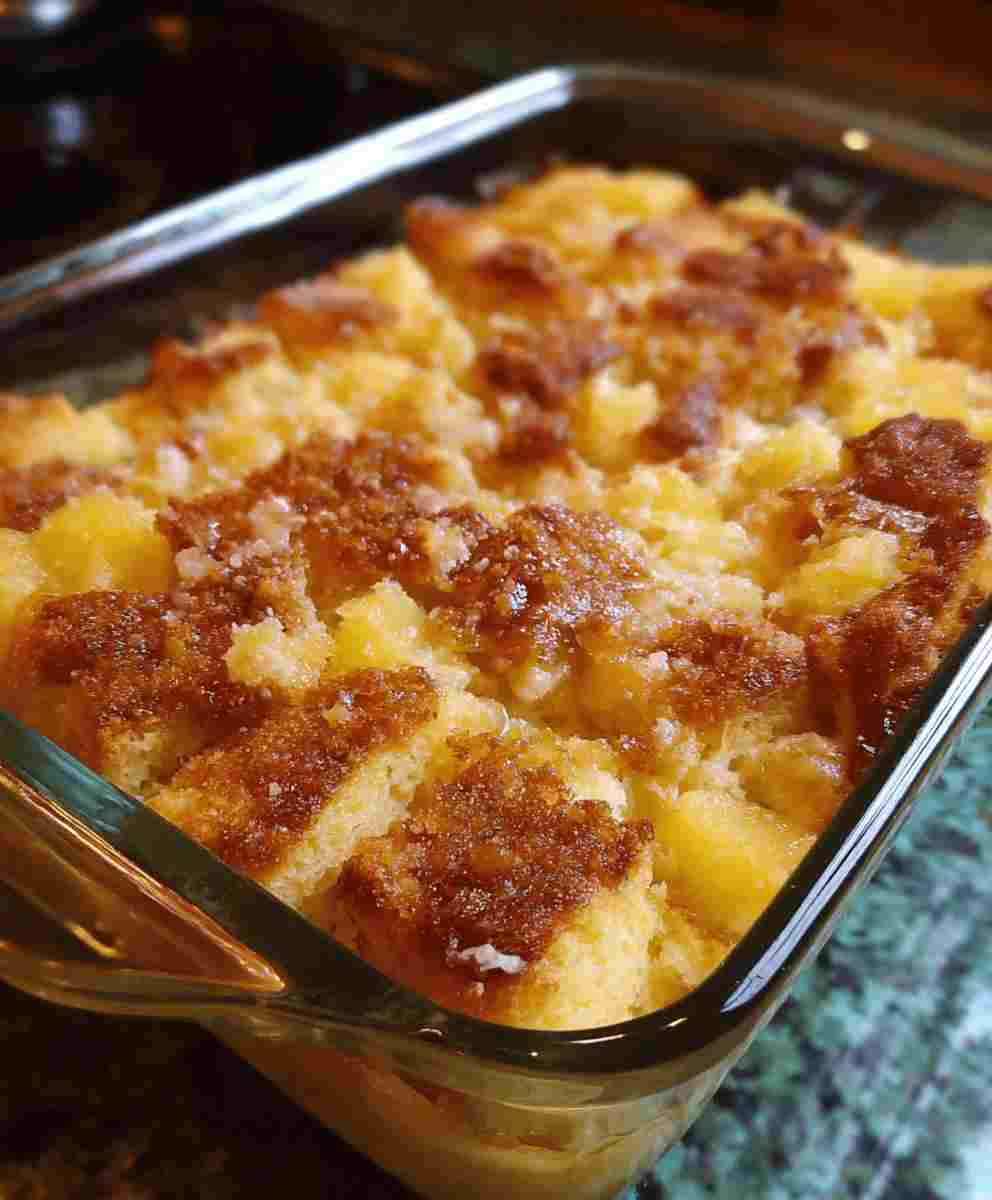 Pineapple Bread Pudding