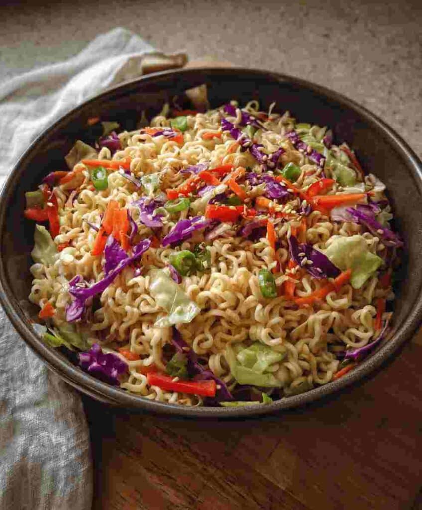 Ramen Noodle Salad with Cabbage