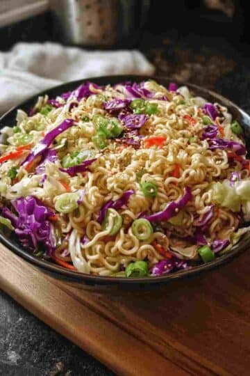 Ramen Noodle Salad with Cabbage