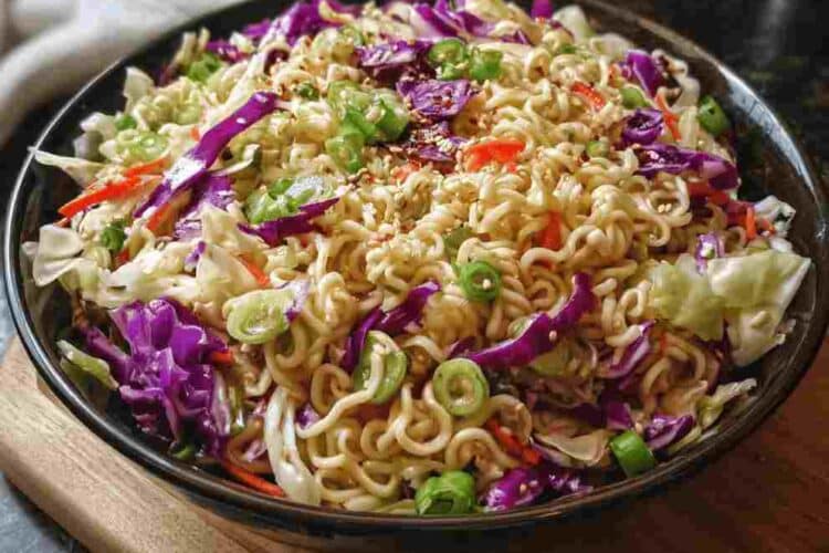 Ramen Noodle Salad with Cabbage