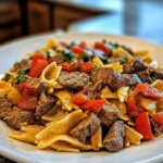 Pepper Steak Pasta Delight