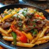 Pepper Steak Pasta Easy Weeknight Dinner Recipe