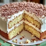 Peppermint Crisp Lemon Chiffon Cake