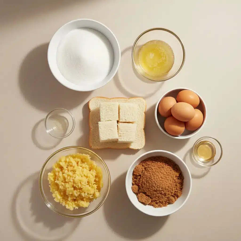 Pineapple Bread Pudding ingredients