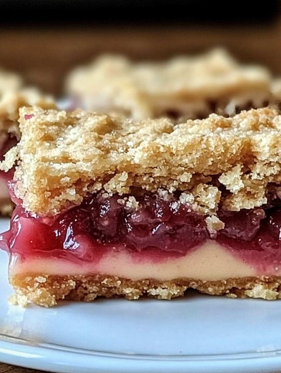 Rhubarb Shortbread Bars