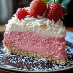 Sernik Raffaello with Coconut and Strawberry Mousse