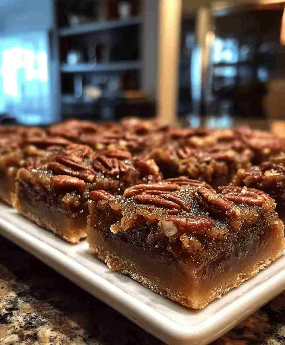 Southern Pecan Pie Bars Easy Dessert Recipe