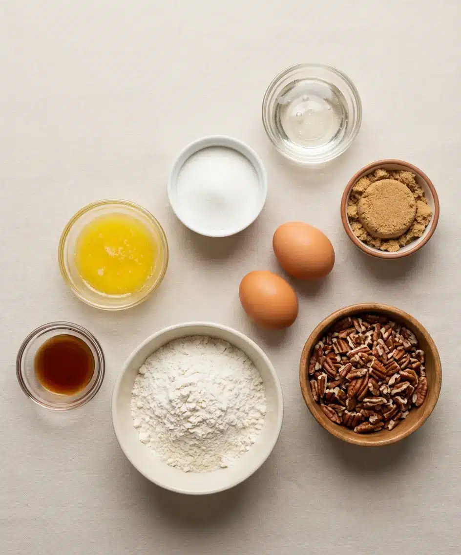 Southern Pecan Pie Bars ingredients