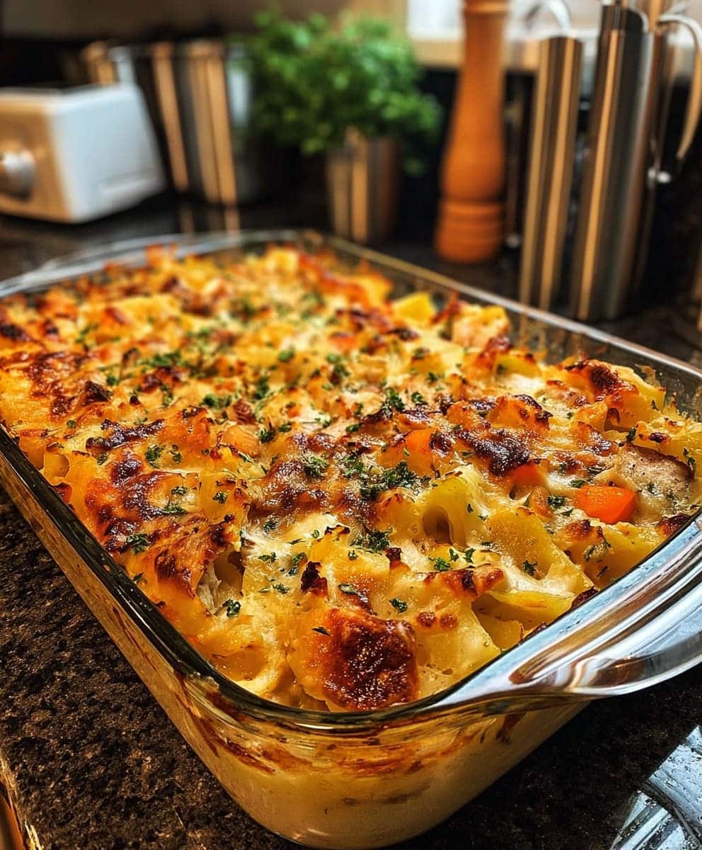 Spring Veggie Chicken Potato Casserole