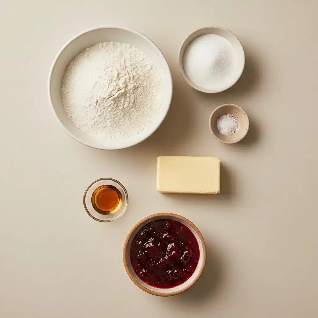 Strawberry Shortbread Cookies ingredients