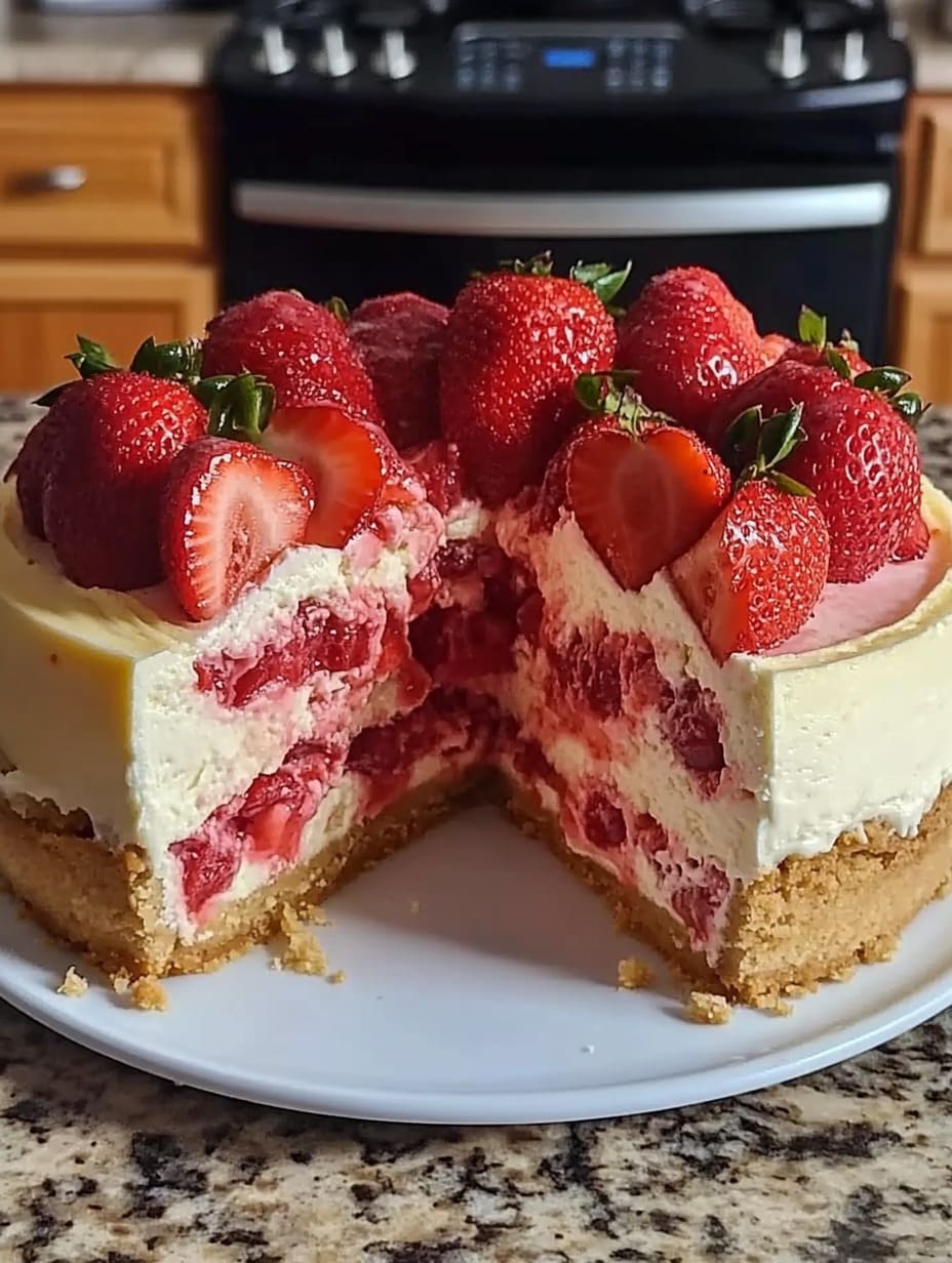 Strawberry Shortcake Cheesecake