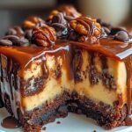 Turtle Brownie Cheesecake