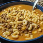 One-Pot Macaroni Cheeseburger Soup