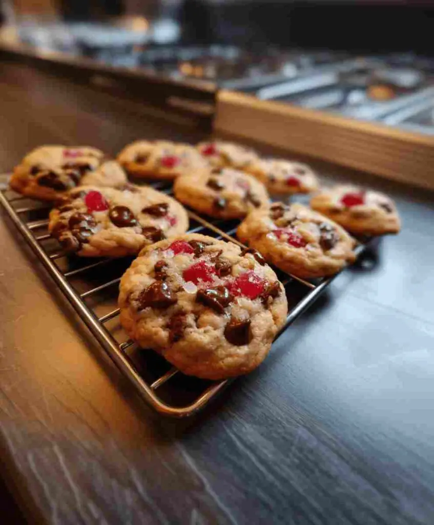 Maraschino Cherry Chocolate Chip Cookies