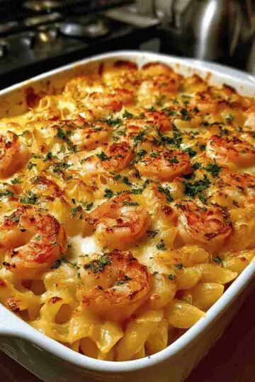 Shrimp Scampi Pasta Bake