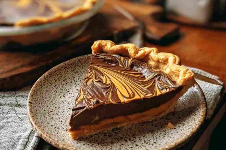 Velvet Chocolate Swirl Pumpkin Pie