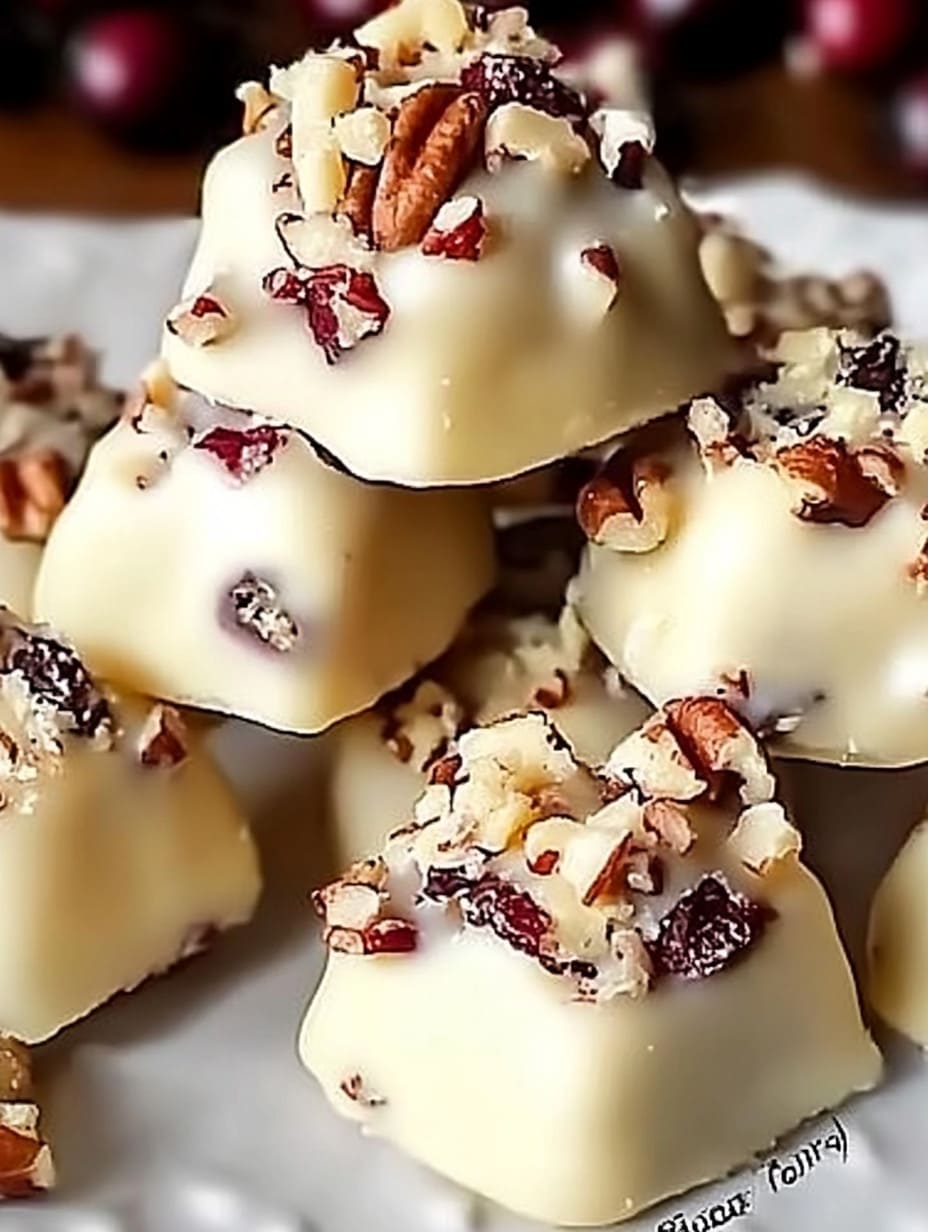 White Chocolate Cranberry Pecan Clusters