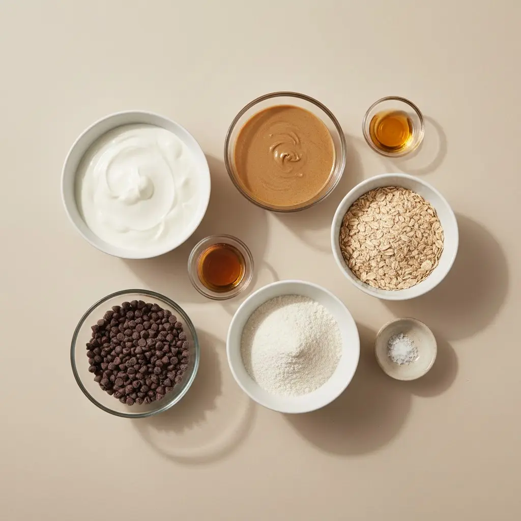 Yogurt Cookie Dough Cups ingredients