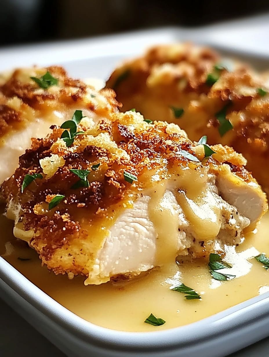 Easy Baked Chicken Cordon Bleu Recipe (Cheesy & Crispy)