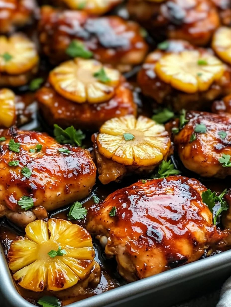 Baked Huli Huli Chicken with Pineapple Glaze | Easy Hawaiian Dinner Recipe