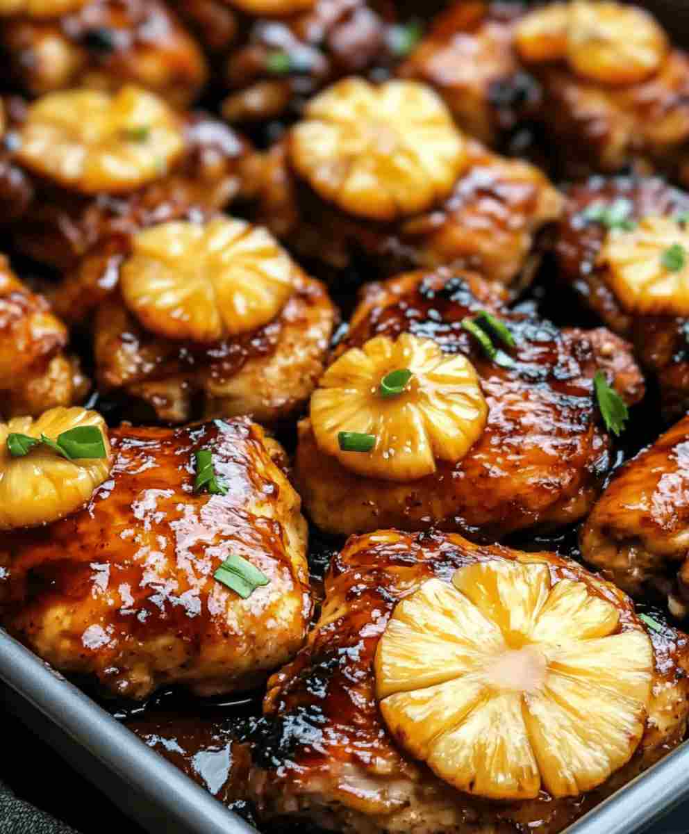 Baked Huli Huli Chicken with Pineapple Glaze