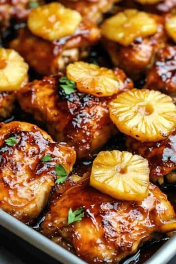 Baked Huli Huli Chicken with Pineapple Glaze
