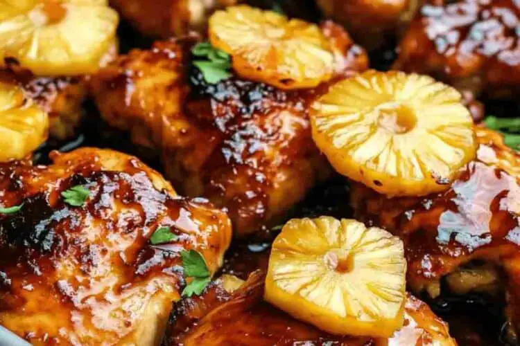 Baked Huli Huli Chicken with Pineapple Glaze