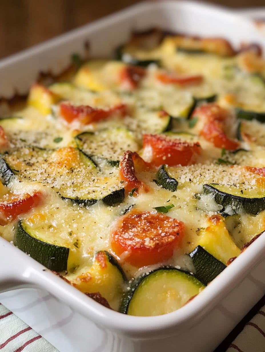 Baked Zucchini and Cheese