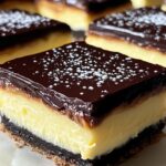 Boston Cream Pie Bars with Thick Chocolate