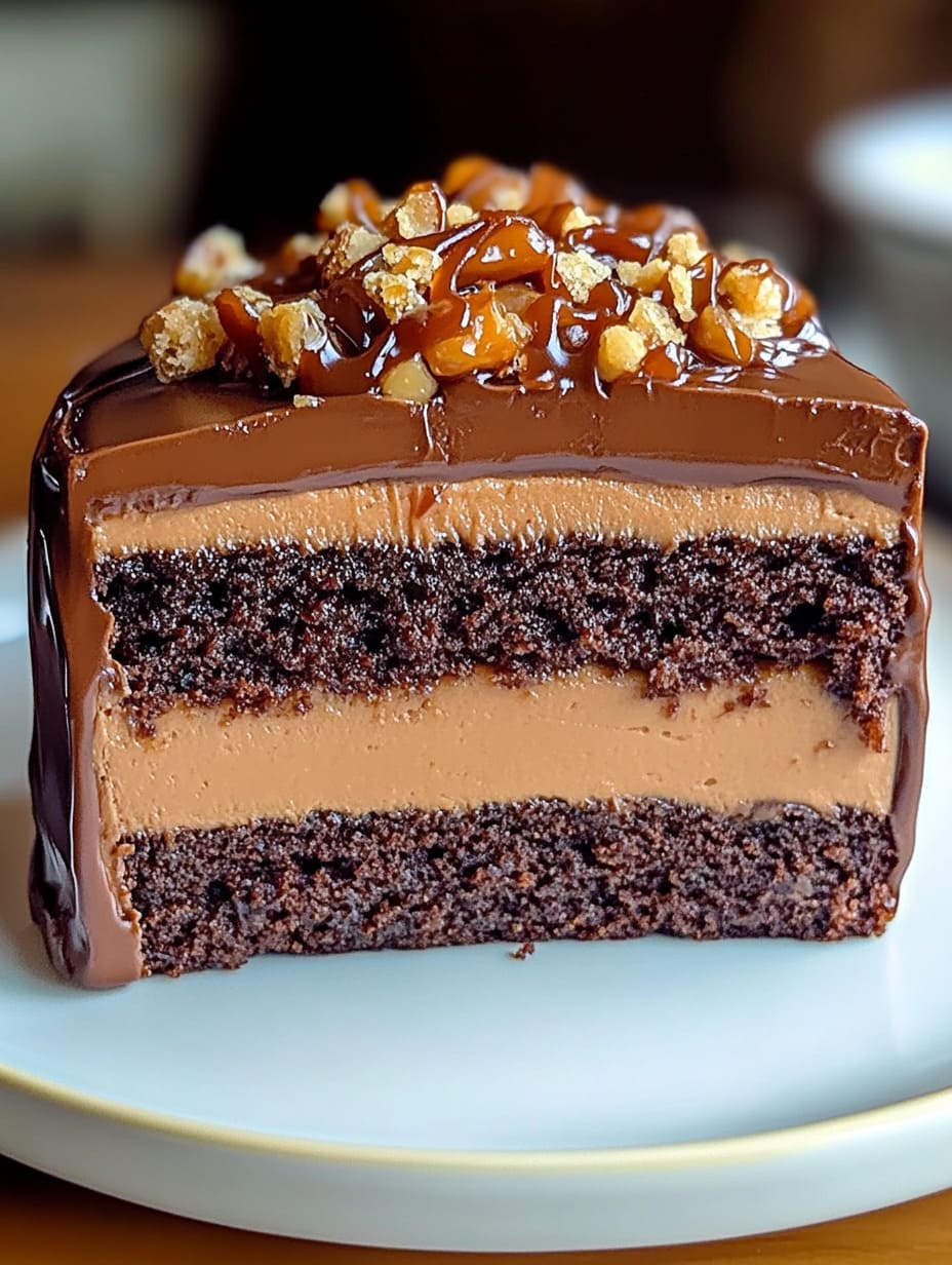 Chocolate Caramel Toffee Crunch Cake – Decadent Dessert Recipe