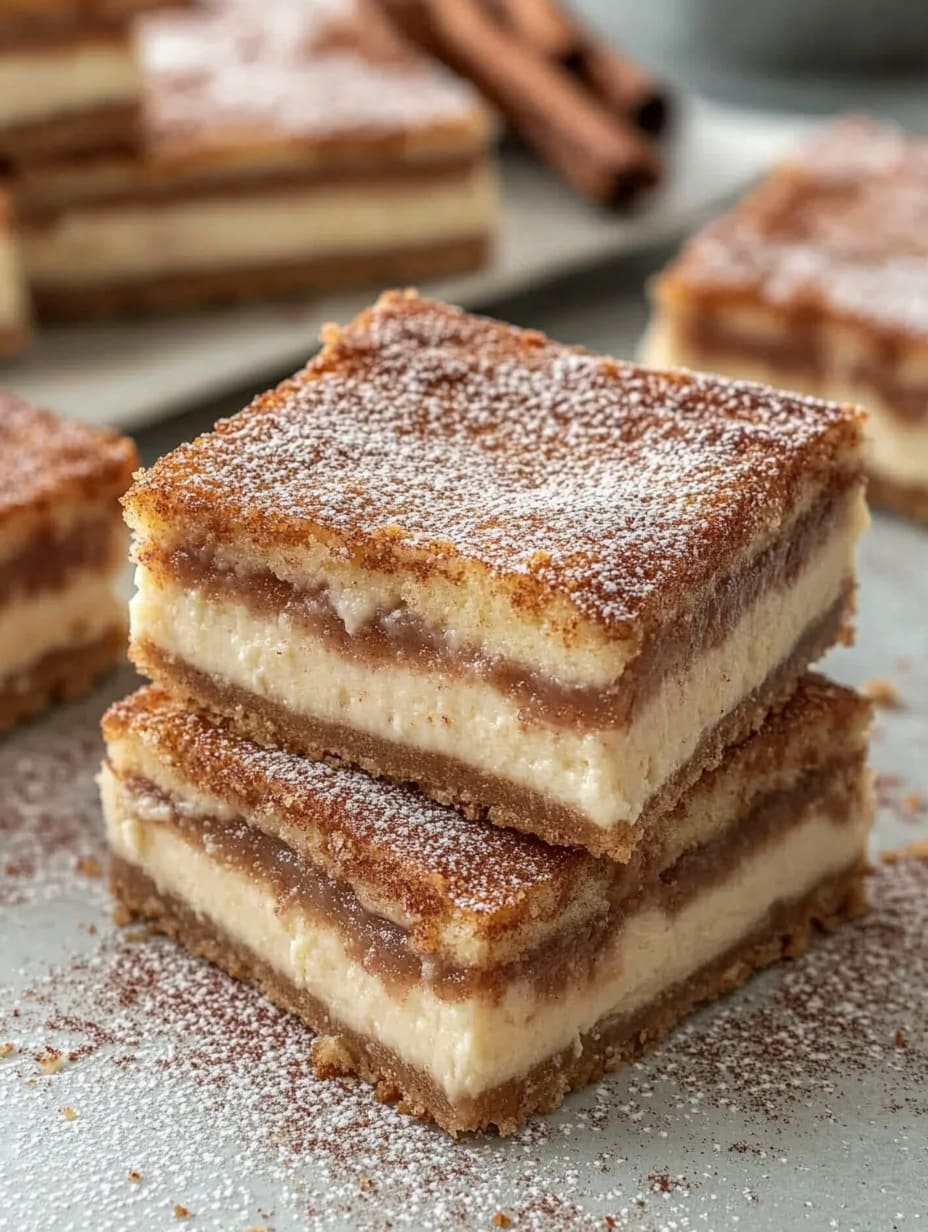 Churro Cheesecake Bars