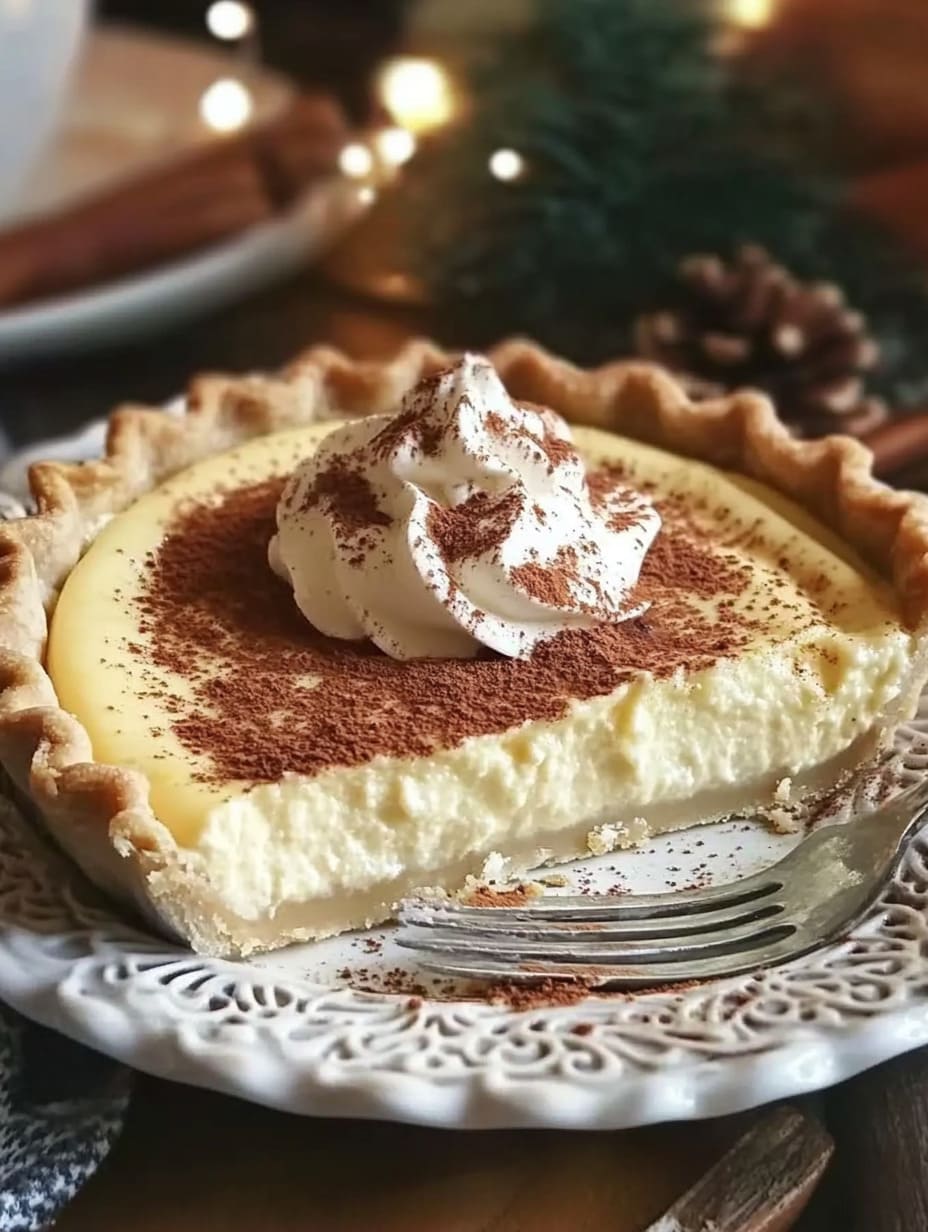 Cinnamon Vanilla Custard Pie – Easy Creamy Holiday Dessert