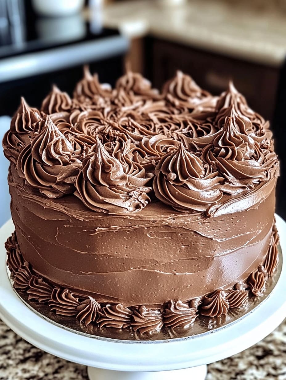 Classic Chocolate Cake with Chocolate