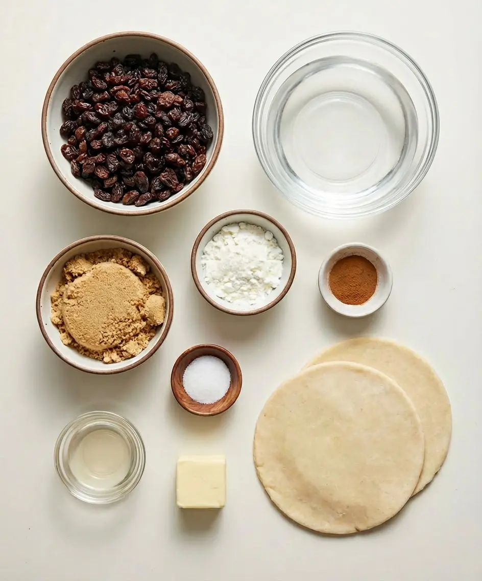Classic Raisin Pie ingredients