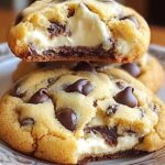 Cream Cheese Stuffed Chocolate Chip Cookies