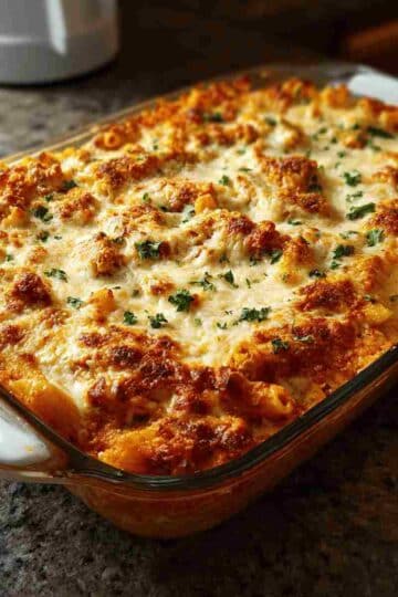 Dump Bake Chicken Parmesan Casserole